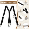 Men's X Shape Adjustable Braces Elastic Durable Braces with Metal