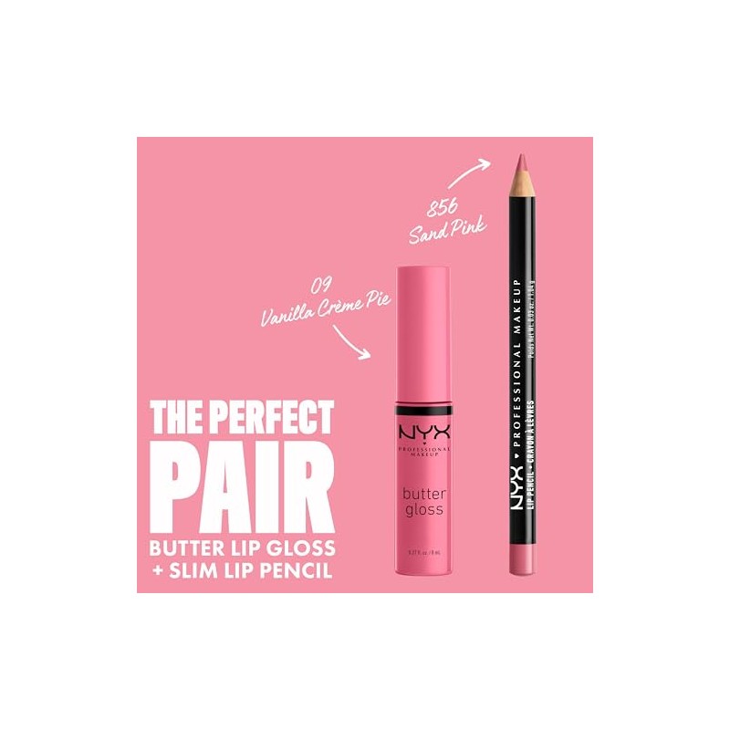NYX PROFESSIONAL MAKEUP - Butter Gloss, tarta de crema de