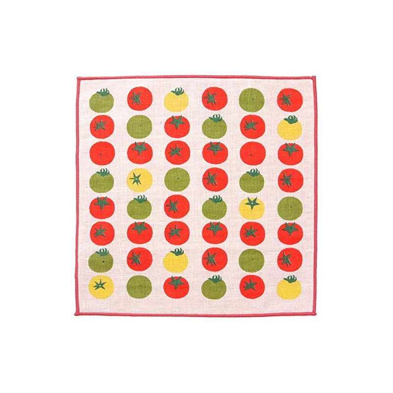 Hamamonyo Washed Towel Handkerchief, Assorted Tomatoes, Beni