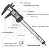 Mesee Digital Calliper, Precision Caliper, 150 mm Carbon Fibre High