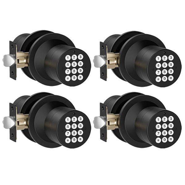 HIDALIFE Door Knob with Keypad, Door Knob with Lock, Door