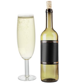 SCS Direct Extra Large Giant Champagne Flute Glasses 2 pack - 25oz per glass - Each holds about a full bottle of champagne