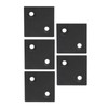 5Pcs Profile End Caps Double Slots Aluminum Alloy Cover Plate