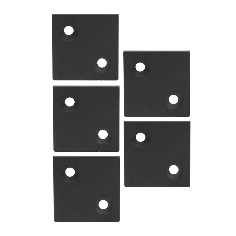 5Pcs Profile End Caps Double Slots Aluminum Alloy Cover Plate