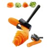 Carrot Curler and Peeler, Black Carrot Spiral Shred Slicer Root
