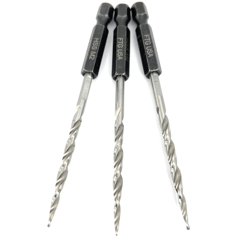 FTG USA Tapered Countersink Drill Bit Set 3 Pc #6