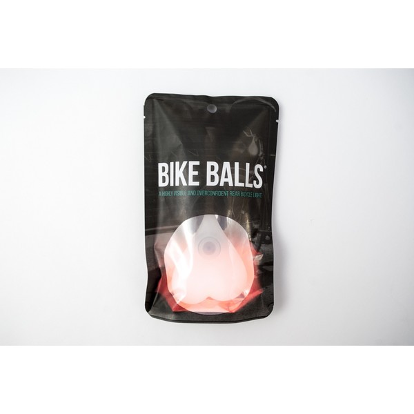 Bike Balls: Silicone Waterproof LED Rear Safety Tail Light for Bicycle (Pack of 1). Easy to Install. Fits Every Bike.