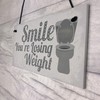 RED OCEAN Losing Weight Novelty Funny Bathroom Toilet WC Door