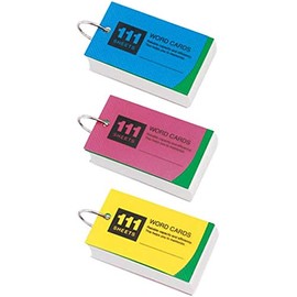 Raymay Word Cards WD12, Assorted Colors, Set of 5