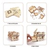 3D Wooden Mechanical Jewellery Box Puzzle - Antique Treasure Box
