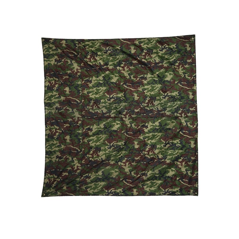 Camouflage Outdoor Portable Lightweight Rainproof Mat RainTent Tarp Shelter (2*2m)