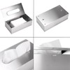 BTSKY Rectangular Tissue Box Cover, Modern Metal Tissue Holder Box