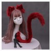 Fxaelian Cosplay Long Cat Tail and Ears Headband Set 2