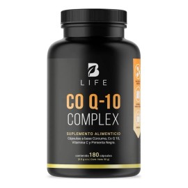 B-Life Coenzima Q10 Complex | 180 Cápsulas | Energía Celular, Salud Cardiaca y Antioxidante Natural | Co-Q10 Alta Absorción