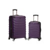Rockland Speciale Hardside 2-Piece Expandable Spinner Luggage Set, Purple, 2-Piece