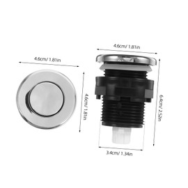 Ciieeo Garbage Disposal Air Button Pneumatic Garbage Disposal Spa Bath Tub Switch Push Button Air Pressure Switch