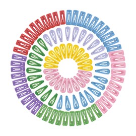 100pcs Baby Hair Clips for Girls with Storage Box - Adorable Hair Accessories for Girls, Light and Safe Hair Clips for Baby Hair （Seven Colors are1.1 inches Long, 0.4 inches Wide ）