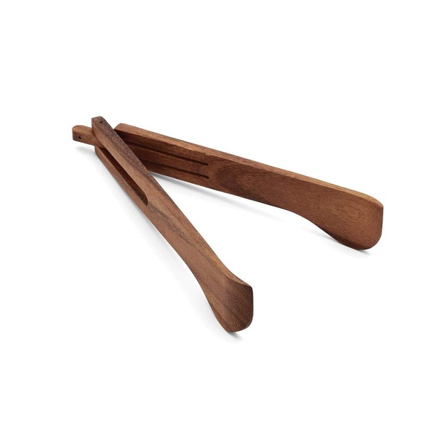 Ironwood Gourmet Spring Salad Tongs, 2.25 x 2.25 x 12 inches