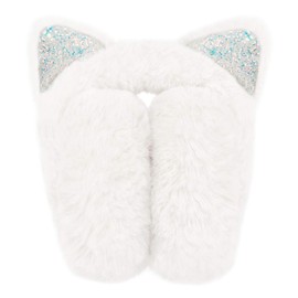 Surblue Women's Winter Warm Cat Ear Earwarmer Knitted Earmuffs White