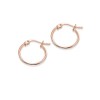 "Rose Gold Flashed Sterling Silver Tiny or Small High Polished