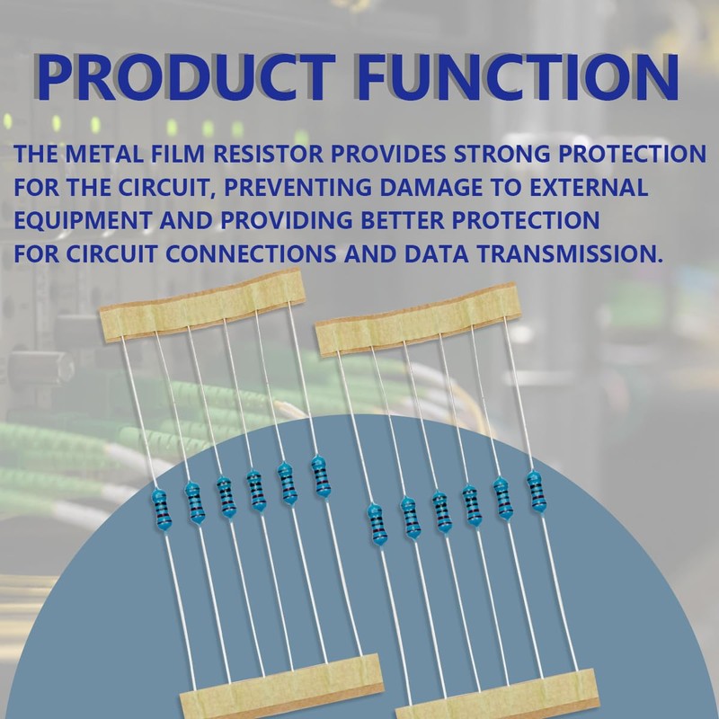 Innfeeltech 1/4 W 1% Tolerance 220 Ohm Metal Film Resistor
