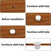 Cjueiom 60pcs 8mm / 5/16" Hole Plugs White Plastic Hole