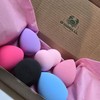 6 large beauty blenders (Super Large) of different shapes for