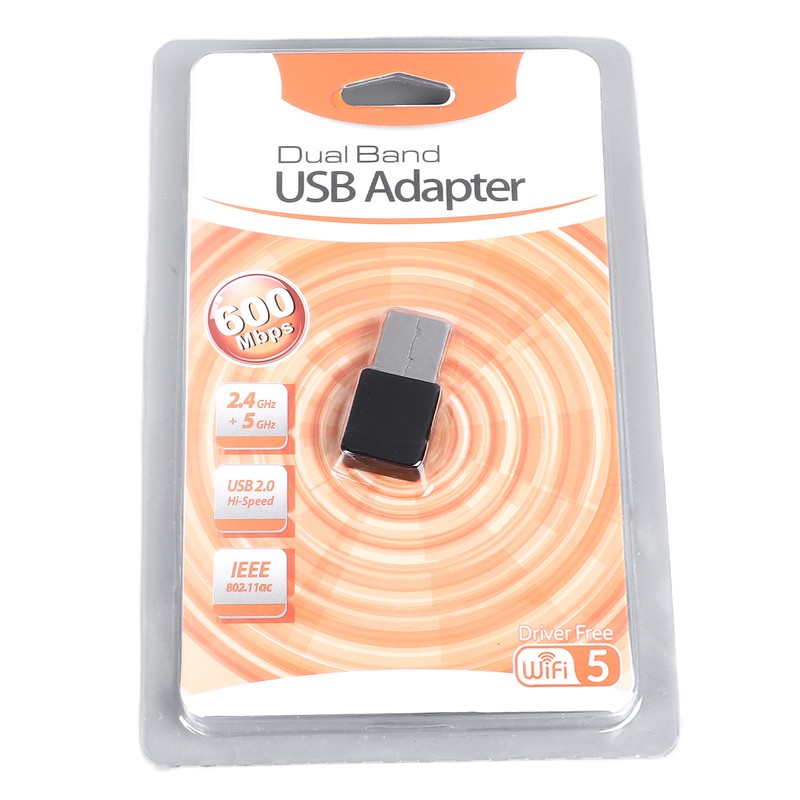 USB WiFi Adapter 2.4G 5.8G Dual Band 600Mbps High Speed