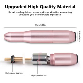 Electric Nail File for Gel Nails Professional Electric Manicure Pedicure Set USB Electric Nail Cutter 20000 rpm Adjustable Speed for Nail Salon, DIY Manicure