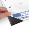 2025 AT-A-GLANCE® Monthly Desk Pad Calendar, 21-3/4" x 17", Blue/Gray,