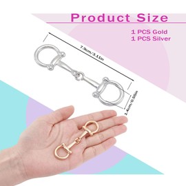 NICENEEDED 2PCS Scarf Buckle Rings, Simple Metal Scarf Rings Clasp for Women, Scarf Buckle Rings Decoration Accessories