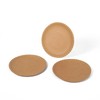 Convenient Disposable Brown Kraft Paper Plates - Unbleached and Uncoated