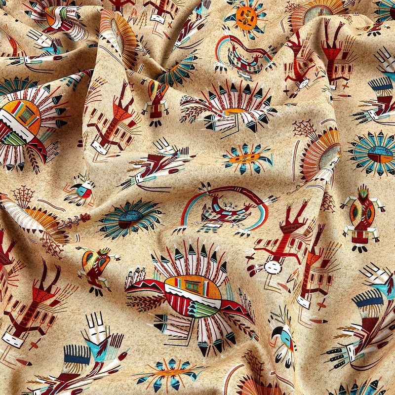 Elizabeth's Studio Tucson Quilt Fabric, Sand