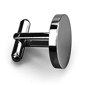 Cufflink Classic Wedding Business Shirt Cuff Link Silver Gold Black Gift for Groom Husband Father-black