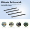 UOUSIYDSK Front Bumper Scrape Guard 2 Pack Car Universal Black