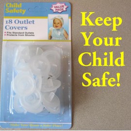 Kole Imports 18 Baby Child Infant Toddler Safety Electric Outlet Plug Cover Shock Guard