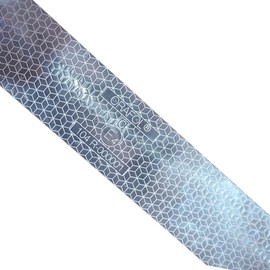 Orafol Oralite VC104+ Rigid Grade Fixed Construction Contour Marking Reflective Tape Trailers Truck Semi-Trailer Warning Marking Weatherproof E-Approval UN/ECE R 104 (White, 50 mm x 3 m)