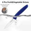 targzier Paring Knife,Stainless Steel Paring Knives Set of 6,Super Sharp