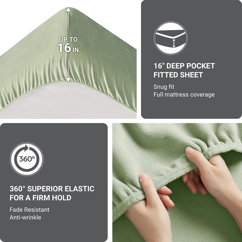 True North by Sleep Philosophy Micro Fleece Bed Sheet Set,