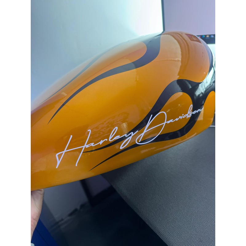 1 pc Handscript motorcycle custom vinyl Decal 2"x10" easy to