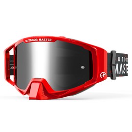 OutdoorMaster Mustang Dirt Bike Goggles - OTG Motocross Goggles for Men, Women, Adult, Youth