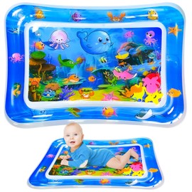 TOPJOWGA Water Mat Baby, Baby Water Play Mat, Inflatable Play Mats, Baby Inflatable Play Mats, Baby Toys 3, 6, 9 Months, Baby Gift, Early Development, Fun Activities (Seabed B)