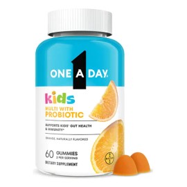 One A Day Kids Niños Vitaminas + Probioticos 60 Gomitas Naranja
