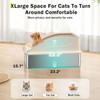 Stainless Steel Cat Litter Box, Extra Large for Big Cats,