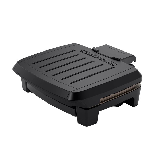 George Foreman® Contact Submersible™ Grill, NEW Dishwasher Safe, Wash the Entire Grill, Easy-to-Clean Nonstick, Black/Bronze