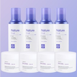 Foodaholic Nature Snail Basic 8-piece package / 2 toners + 2 emulsions + 4 creams / 푸드어홀릭 네이처 스네일 기초 8종 패키지 토너2+에멀전2+크림4
