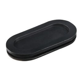 sourcing map Rubber Grommet Mount Size 55 x 25 mm Oval Double-Sided for Wire Protection Pack of 8