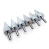 HTTMT MT218-002-SR (6 pcs) Universal Silver Spike Bolts Compatible with