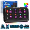 MICTUNING RGB 8 Gang Switch Panel ON/OFF LED Light Bar