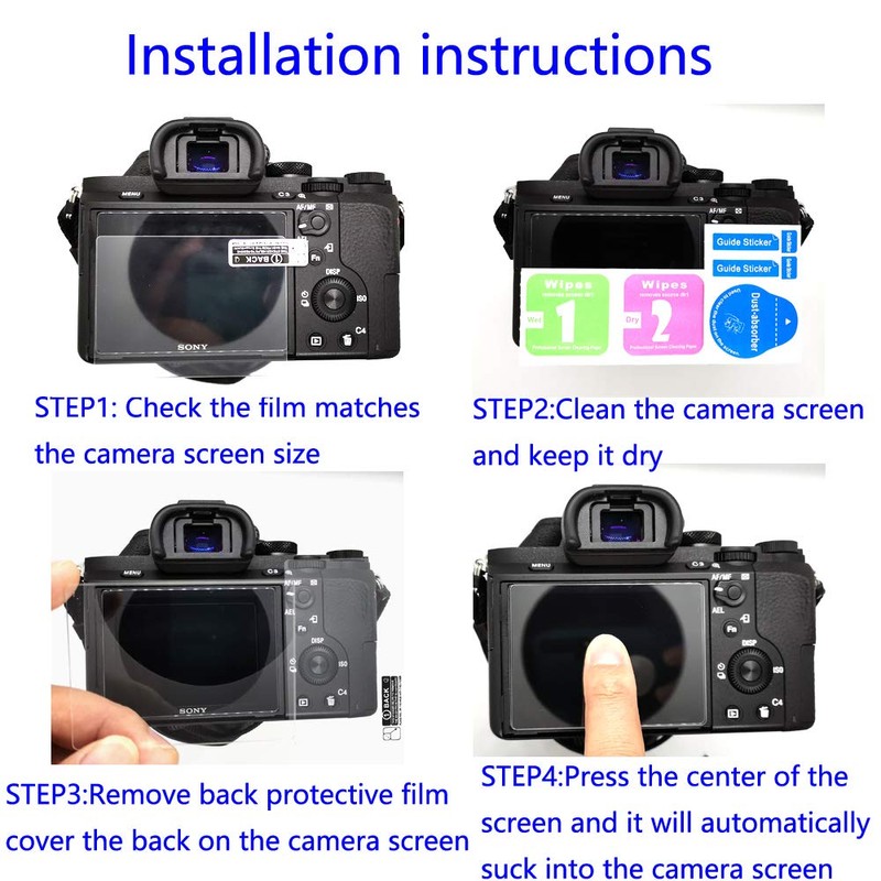 YRTIYO A1 ii Screen Protector for Sony A1 mark ii